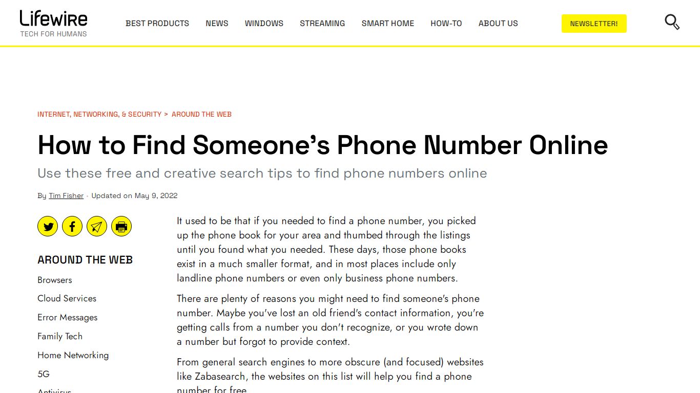 How to Find Someone's Phone Number Online - Lifewire